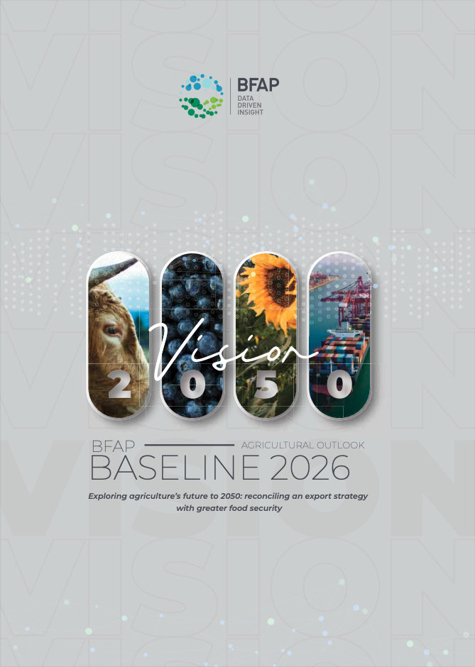 Exploring agriculture's future to 2050: reconciling an export strategy with greater food security
